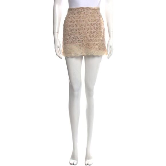Haute Hippie Lace Mini Skirt - Picture 1 of 7